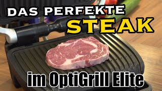 Das perfekte Steak im Tefal OptiGrill [upl. by Acnairb]