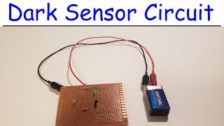 DIY Night Activated LDR Sensor Circuit Using LEDs amp Light Dependent Resistors [upl. by Ver]