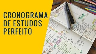 Como montar um Cronograma de Estudo perfeito para Concursos Públicos [upl. by Gabbey378]