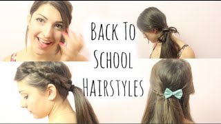 5 Fast HEATLESS Hairstyles for School [upl. by Virendra740]