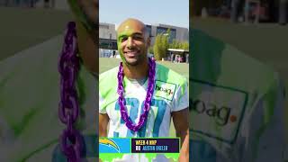 Nickelodeon Valuable Player Award w Chargers Austin Ekeler  NFL Slimetime shorts [upl. by Acinelav]