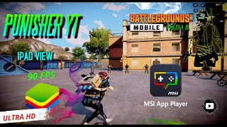 How To Play Bgmi In Pc With MSI EMULATOR  IPAD VIEW   90 FPS  4K bgmi bluestacks 1440p [upl. by Haisej391]