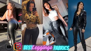 How to Style Faux Leather Leggings 2024  TOP 10 Styles Leggings Fashion GRWM Guide  Curvy Looks [upl. by Bivins]