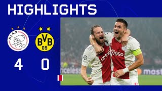 Epische avond in Amsterdam 🔥🔥  Highlights Ajax  Borussia Dortmund  UEFA Champions League [upl. by Amek762]