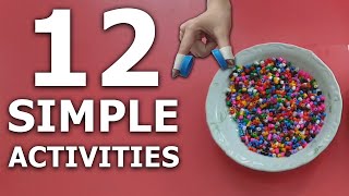 12 Simple Activities to do at Home for 45 Year Olds  Easy Craft For Kids [upl. by Jarin]