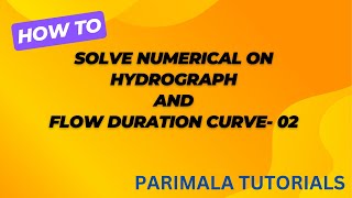 Numerical on Hydrograph and Flow Duration Curve Renewable Energy02 [upl. by Faye]