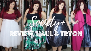 Plus Size Haul Review and Try On from Society [upl. by Egag]