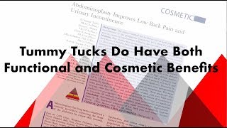 Tummy Tucks Can Improve Back Pain Plastic Surgery Hot Topics with Rod J Rohrich MD [upl. by Leanahtan]