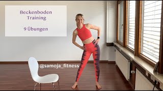 081 Beckenboden Training 9 Übungen  pelvic floor workout [upl. by Anaehr]