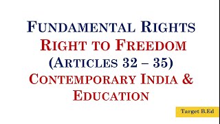 Fundamental Rights  Article 29  30 Contemporary India amp Education [upl. by Burford331]