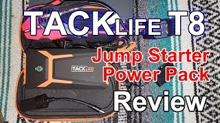 Tacklife T8 Jump Starter amp Power Pack Review [upl. by Irehj]