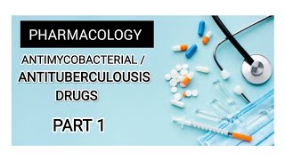 Pharmacology  Antimycobacterial  Antituberculosis drugs pharmacology tuberculosis [upl. by Nylrahs]