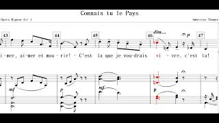 Connais tu le Pays그대는 아는가 저 남쪽 나라를Ambroise Thomas [upl. by Sekyere]