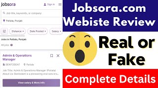 Jobsora Real or Fake  Jobsoracom Review  Jobsora Reviews  Scam or Legit  Online Jobs  Reality [upl. by Feodora]