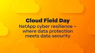 NetApp cyber resilience  where data protection meets data security [upl. by Matt]