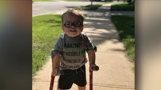 Video of 2yearold boy learning to walk inspires millions [upl. by Darach]