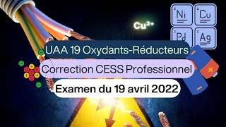 Correction de la partie chimie du CESS P d’avril 2022 [upl. by Thetis810]