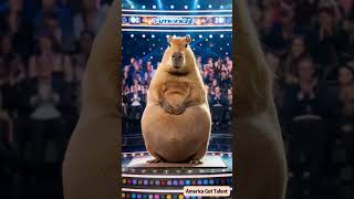 Capybara Brings Fun on America’s Got Talent！卡皮巴拉上美国达人秀！カピバラが『アメリカズ・ゴット・タレント』に出演！ ai funny agt [upl. by Mode]