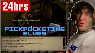 MY LUCK IS INSANE  24HRS PICKPOCKETING ELVES OSRS [upl. by Theurer487]