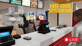 🔴abrimos un negocio con DakariaMines  Fast Food Simulator🍔🔴 [upl. by Yerbua]