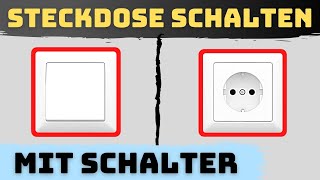 Steckdose mit Lichtschalter schalten Außensteckdose mit Schalter anschließen – Schaltplan [upl. by Ruben]