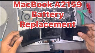 Macbook A2159 battery replacement [upl. by Kailey912]