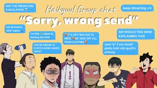 Haikyuu “Sorry wrong send…” Part 2 [upl. by Ecirrehs]