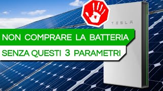 BATTERIA DI ACCUMULO  3 dettagli tecnici per SCEGLIERE quella GIUSTA [upl. by Ahsinroc]