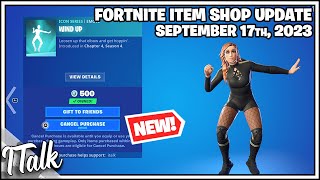 Fortnite Item Shop NEW WIND UP EMOTE September 17th 2023 Fortnite Battle Royale [upl. by Eltrym191]