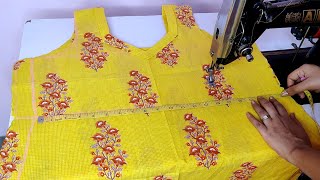 सूट kurti की सिलाई कैसे करते हैं Simple suit cutting and stitching kurti stitching [upl. by Julita738]