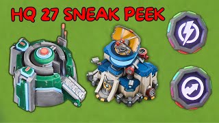 Boom Beach HQ 27 and Engraver Sneak Peek [upl. by Adnohsor]