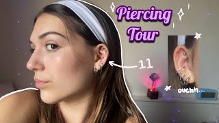 All about my 11 Piercings Piercing Tour [upl. by Altheta881]