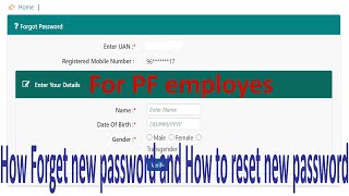 How reset new password in pf and how to update expire password [upl. by Dorison]