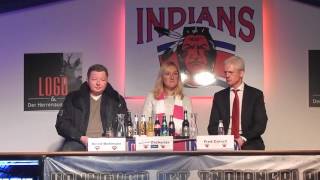 Pressekonferenz EC Hannover Indians  Harzer Falken am 14022016 [upl. by Assyl263]