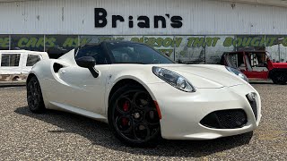 BRIANS AUTO CENTER 2016 Alfa Romeo 4C Spider [upl. by Aleik303]