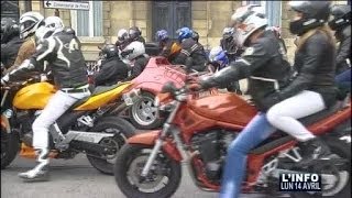 Limitation de vitesse  Manifestation des motards au Mans [upl. by Mosira]