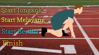 Start Jongkok Start Berdiri Start Melayang Finish  Atletik [upl. by Severen]