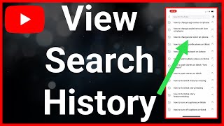 How To See YouTube Search History [upl. by Fonsie]