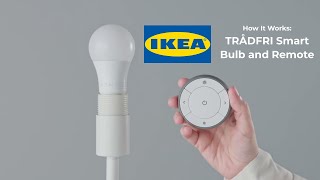 How the IKEA Trådfri Smart Bulb and Remote Work to Operate an Old Lazy Betty Pull Cord Light [upl. by Adnoral215]