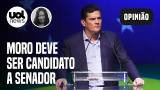 Moro discursou como candidato a presidente mas deve concorrer a senador  Thaís Oyama [upl. by Laddie]