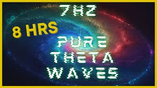 8 Hours 7hz PURE Theta Waves  CIA Hemi Sync  Sleep Meditation  Binaural Beats [upl. by Johansen]