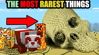 TOP 10 RAREST THINGS IN MINECRAFT [upl. by Geoffry]