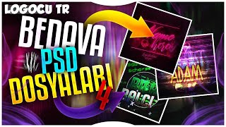 Bedava PSD Photoshop Logo Dosyaları [upl. by Aleacin]