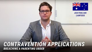 Contravention Applications breaching a parenting order Australian Lawyers Episode 1 [upl. by Adele]