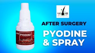 After Surgery Pyodine amp Spray  hairtransplant hairhub [upl. by Maye]