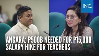 Angara P500B needed for P15000 salary hike for teachers [upl. by Noyart318]