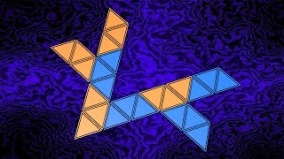 Make 3D Solid Shapes  Stellated Octangula  Звёздчатый октаэдр [upl. by Garth742]