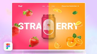 Landing Page Ui Design in Figma  3D Carousel Slider [upl. by Yuri]