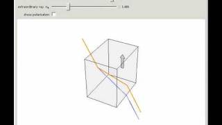 Double Refraction by a Uniaxial Crystal [upl. by Ardnaz356]