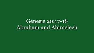 145 Genesis 201718 Abraham and Abimelech [upl. by Grondin]